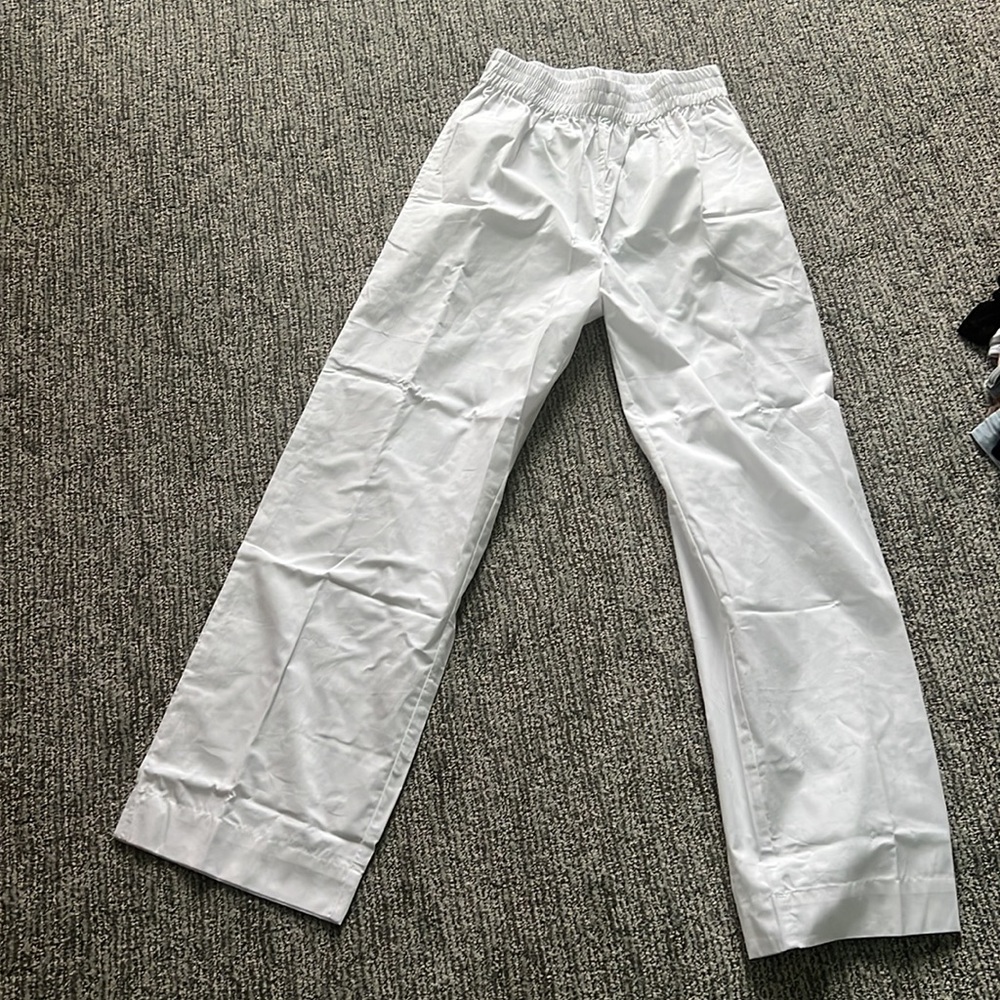 NWT SWF Straight-Leg Cotton Pants - Picture 7 of 8